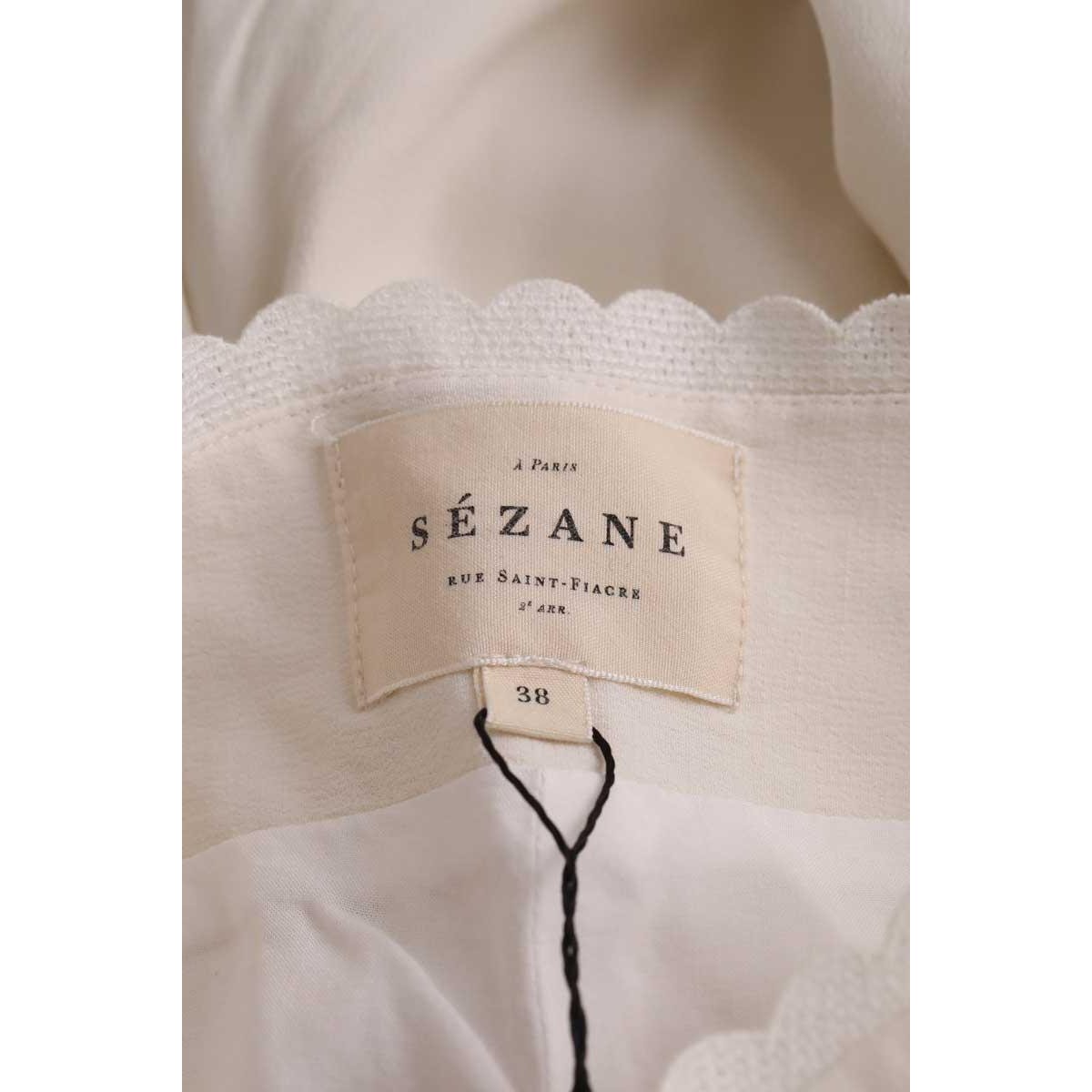 Pantalon large - Très Bon État ecru, SEZANE