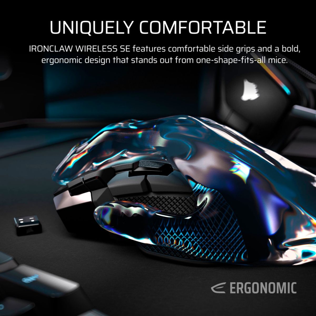 Souris Gamer Sans Fil IRONCLAW WIRELESS SE couleur unique, CORSAIR