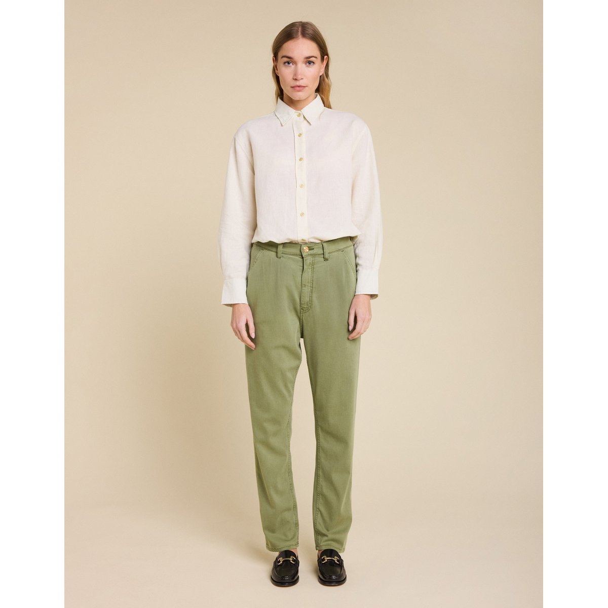 Pantalon Chino Coco KASMIR vert, PULLIN