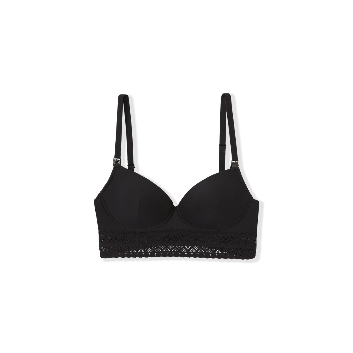 Soutien-gorge coques fines, clips d'allaitement MUMMY BELLY noir, ETAM