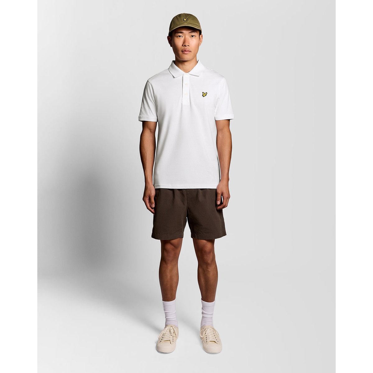 Polo en coton Jersey blanc, LYLE & SCOTT