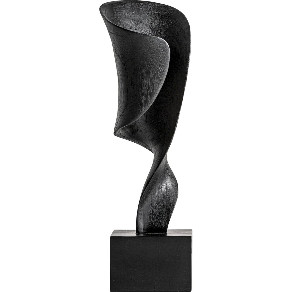 Sculpture décorative ethnique en teck noir, RECOLLECTION