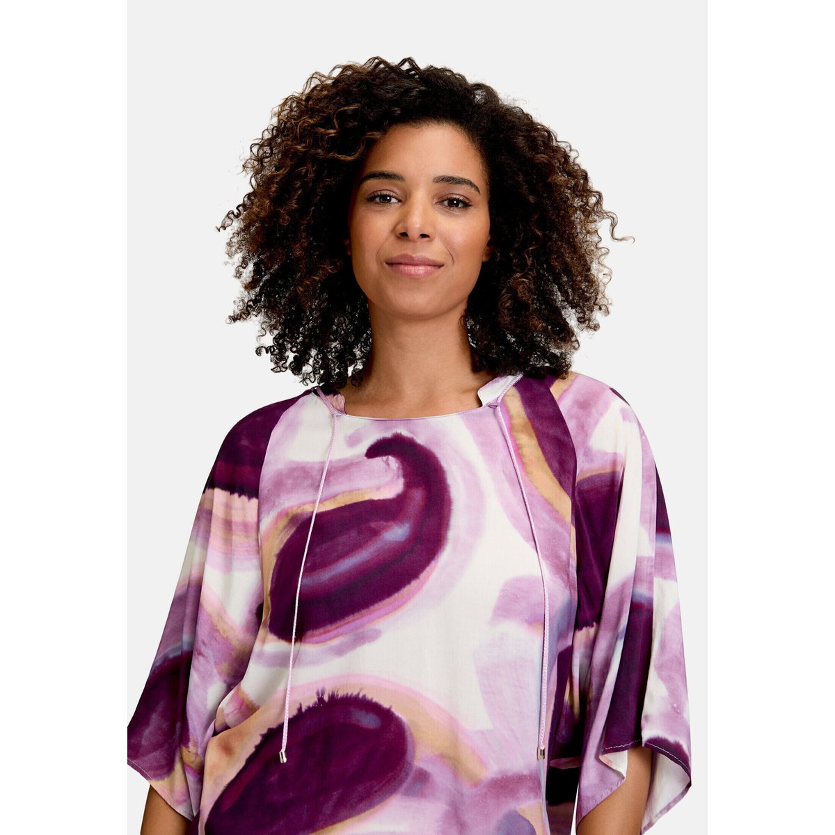 Blouse casual à motifs blanc/violet, CARTOON