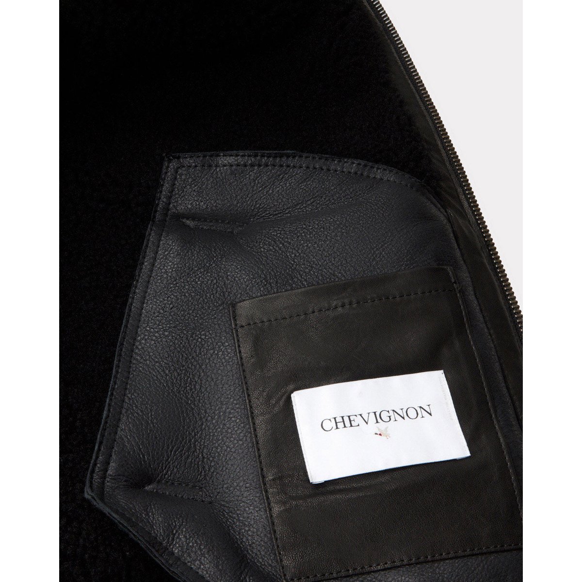 Blouson en cuir BOMBARDIER noir, CHEVIGNON