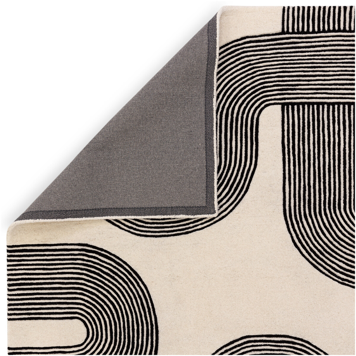 Abstract Arch Pattern Rug black, ÉDITÉ