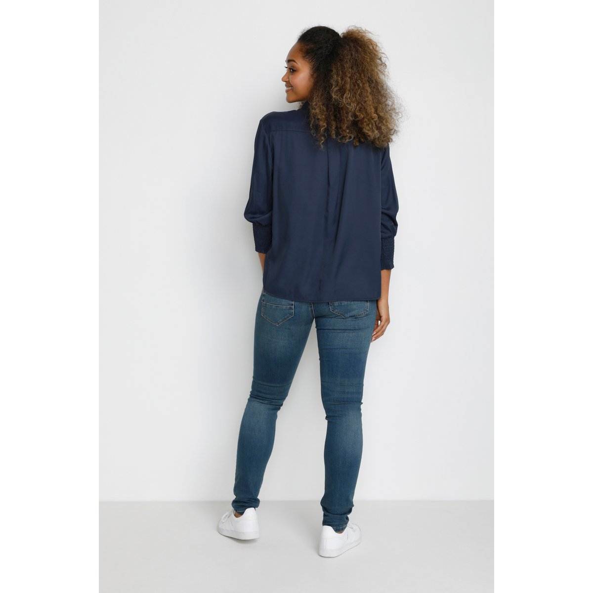 Short sleeved shirt blanc chalk, CREAM