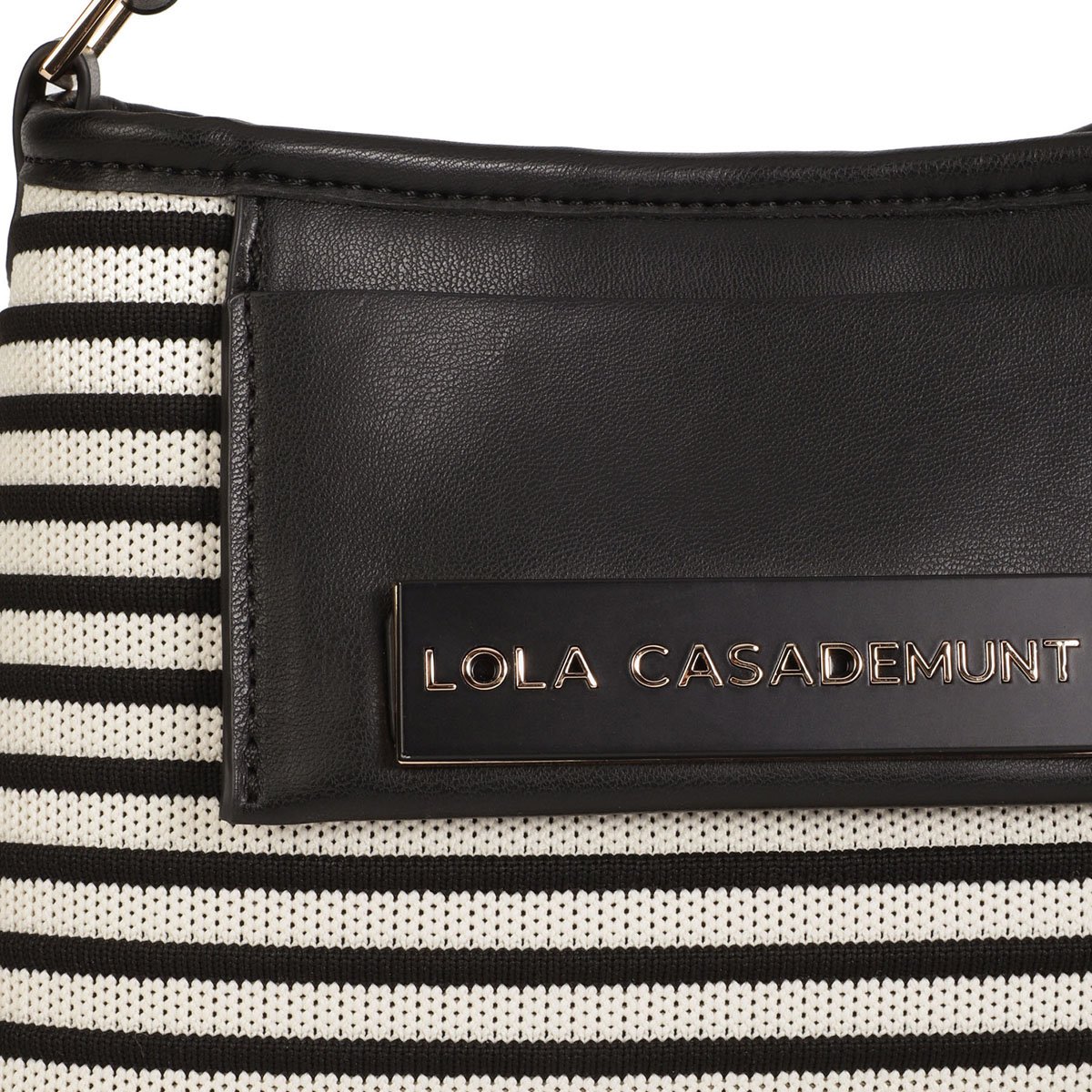 Sac à main avec bandoulière réglable et amovible noir, LOLA CASADEMUNT