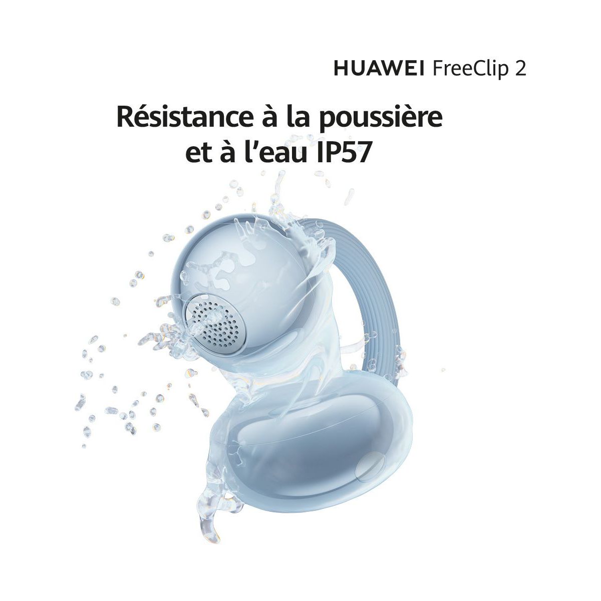 Ecouteurs FreeClip 2 Bleu couleur unique, HUAWEI