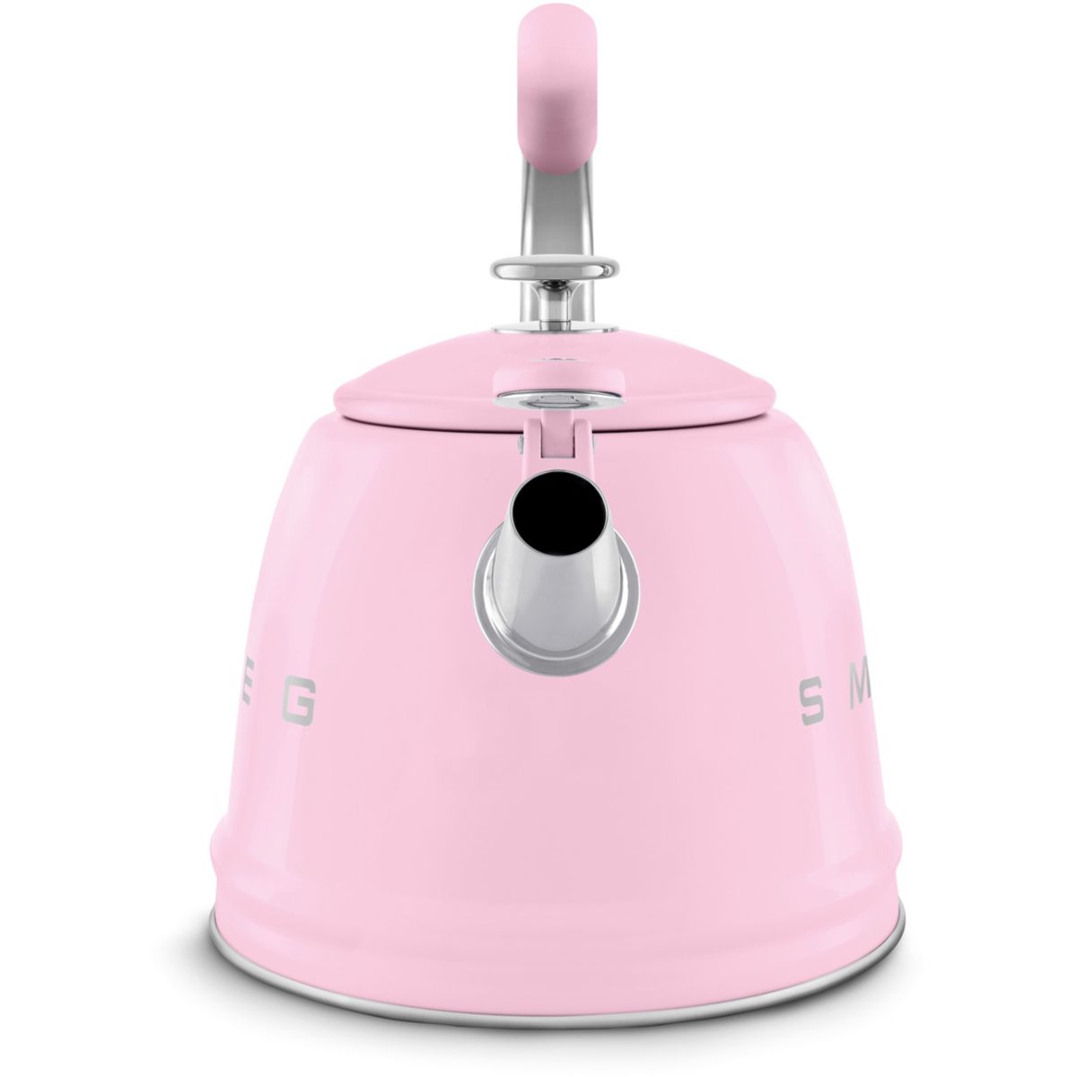 Bouilloire Sifflante 2.3L Rose couleur unique, SMEG