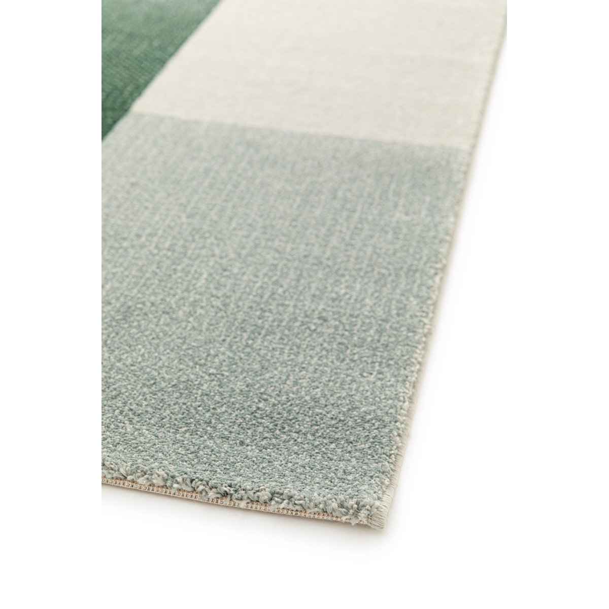 Tapis design en fibres recyclées HARRIS vert naturel, AFK LIVING