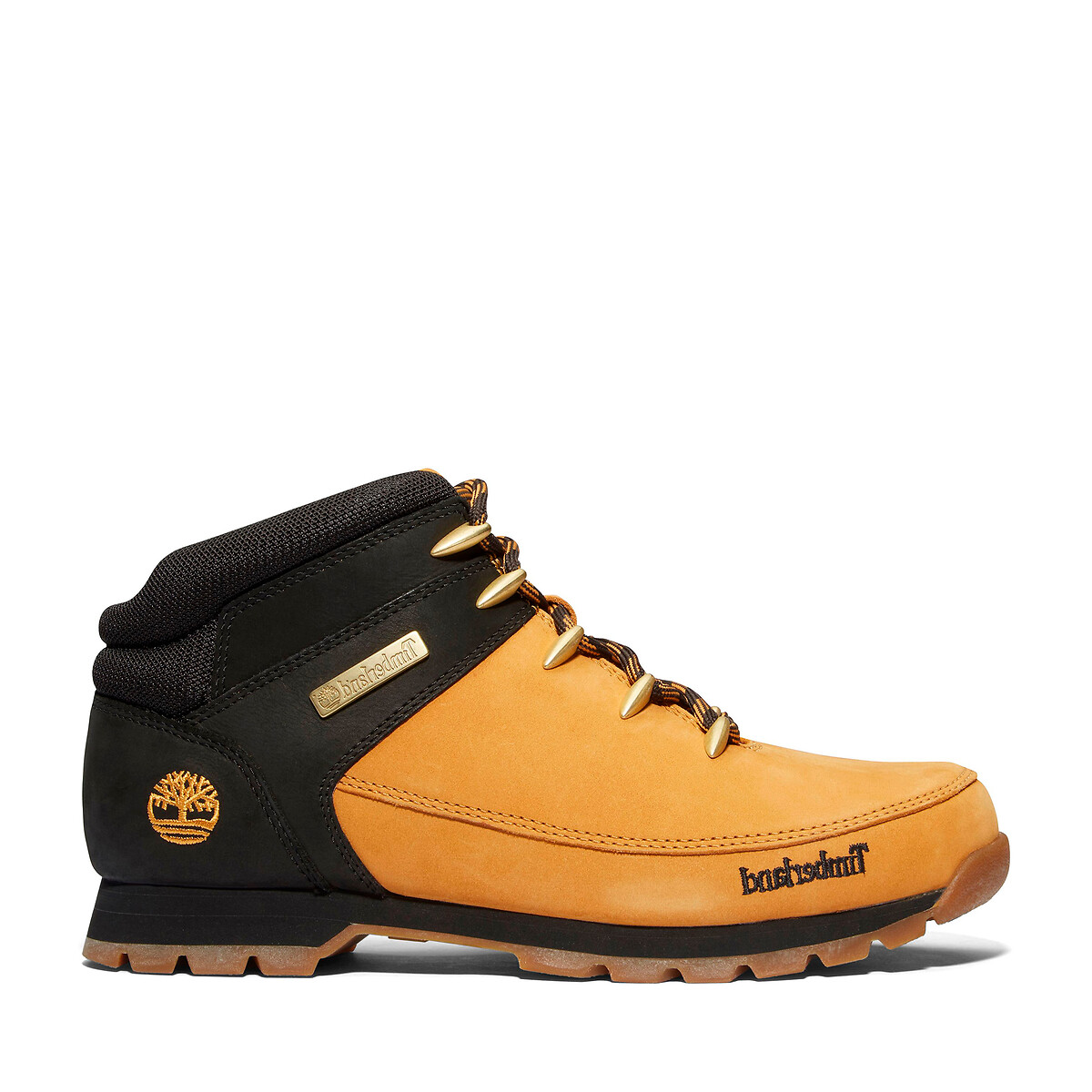 Euro Sprint Mid Lace Leather Ankle Boots camel/black, TIMBERLAND