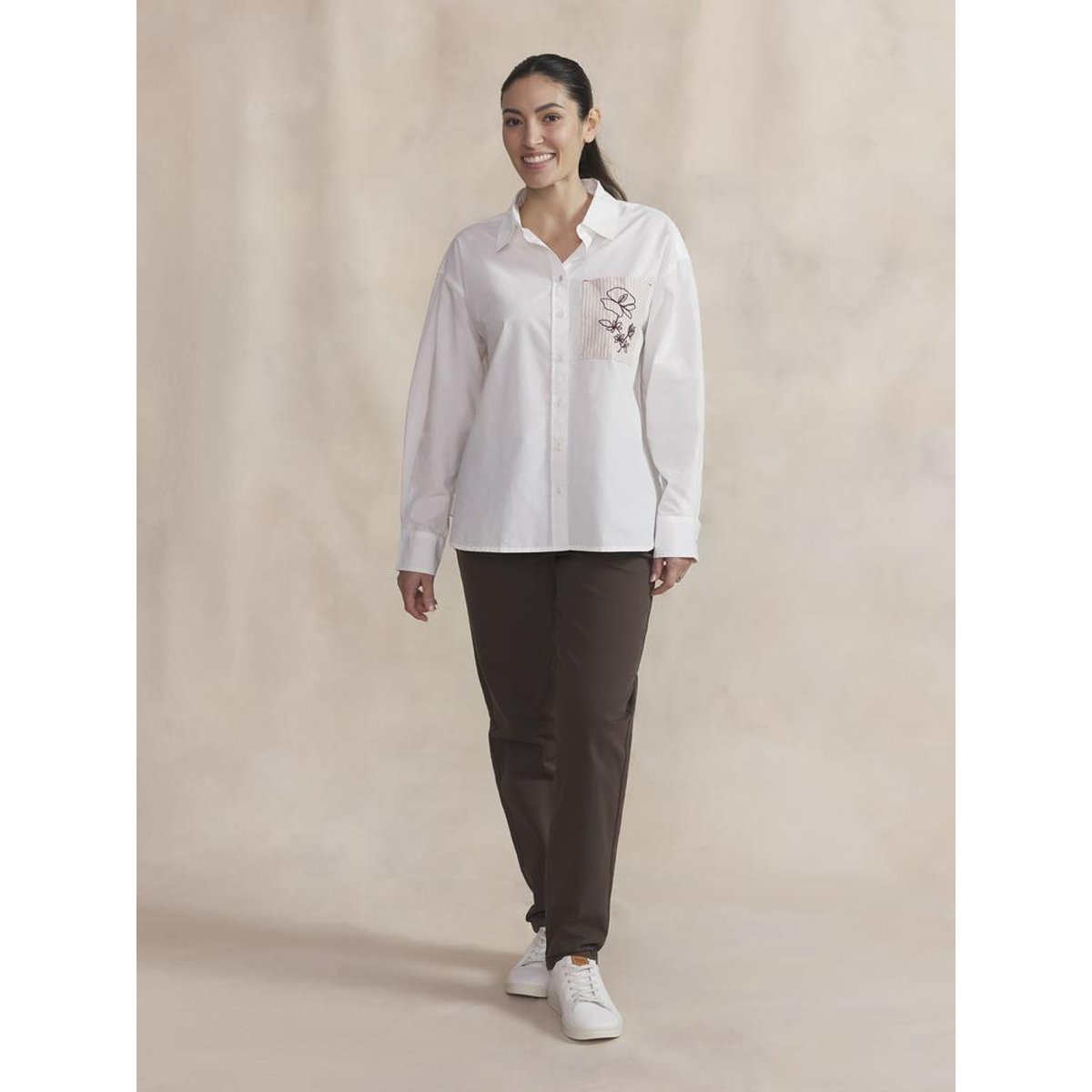 Chemise manches longues ERINANEW blanc, TBS