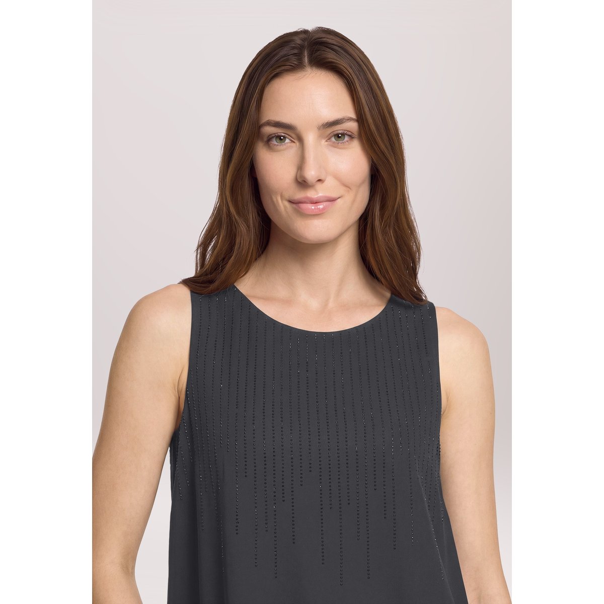 Haut façon blouse unicolore noir, BETTY BARCLAY