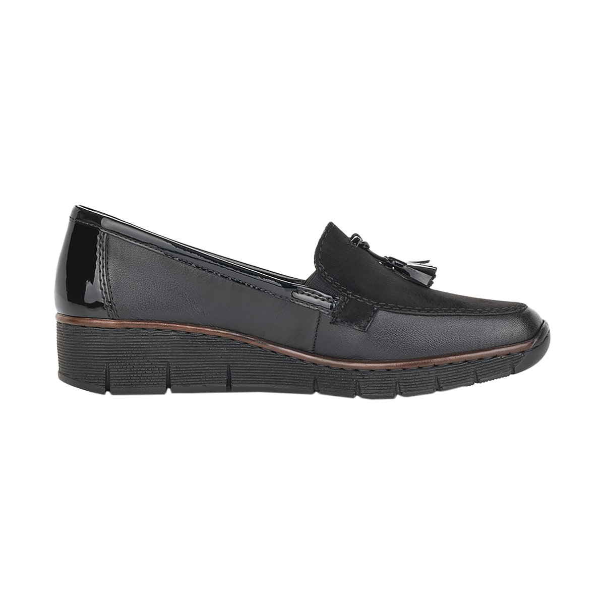 Mocassin Cuir Morelia noir, RIEKER