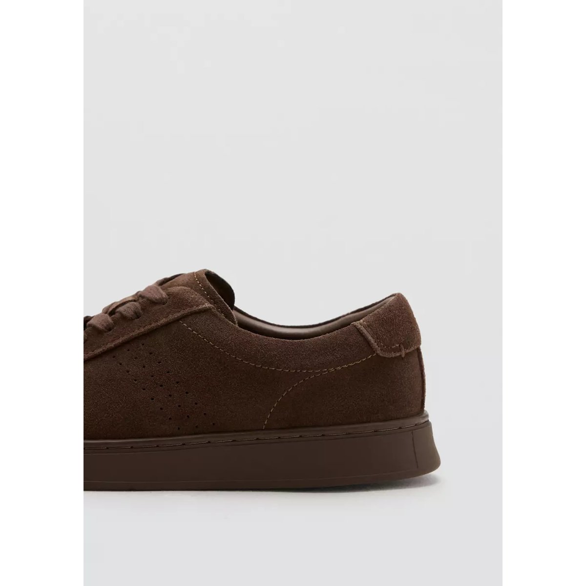 Tennis cuir suède marron, MANGO MAN