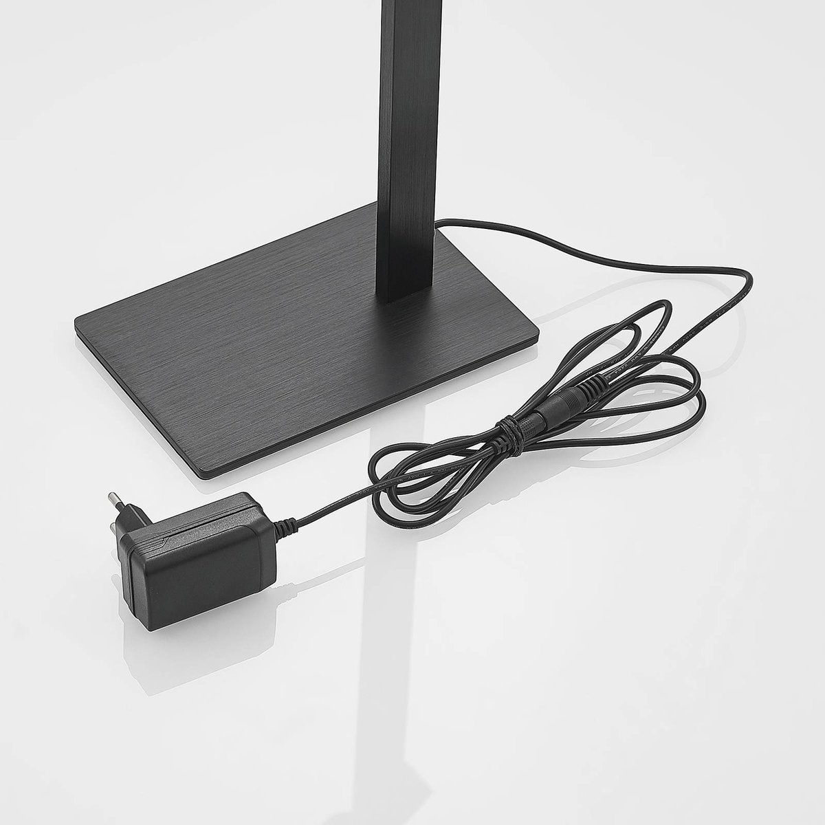 Lampe à poser en métal moderneLED, Wasko noir mat, LUCANDE