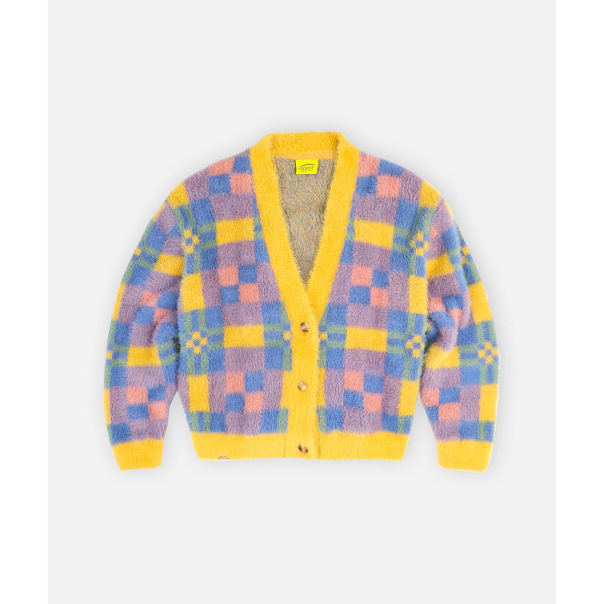 Cardigan doux oversized TILE multicolore, OXBOW