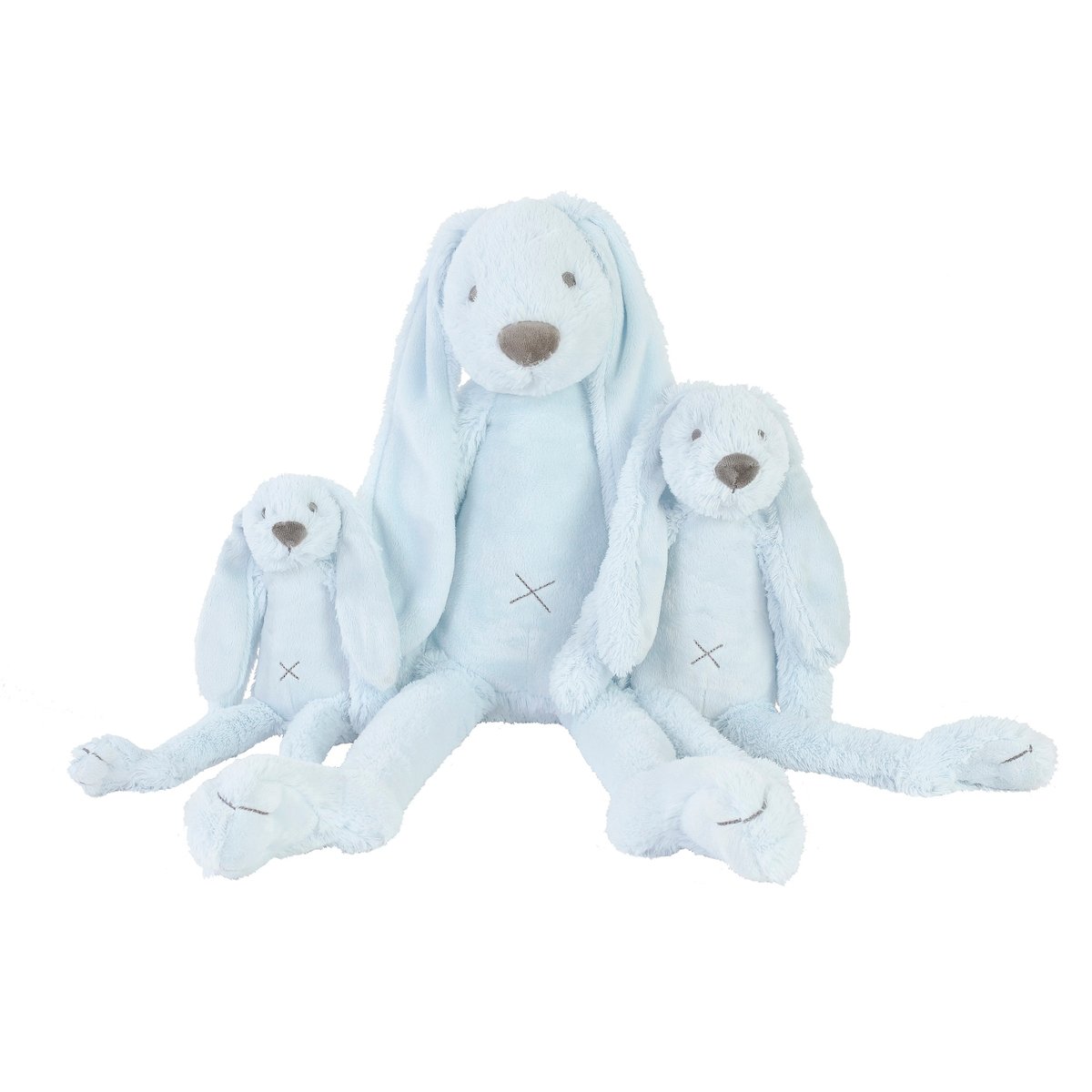 Peluche Lapin Richie 38 cm bleu clair, HAPPY HORSE
