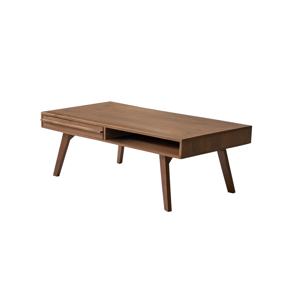 Table basse en Acacia massif, NIELS marron foncé, TIKAMOON