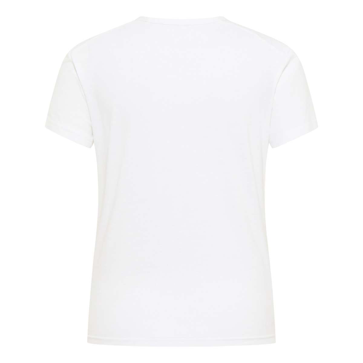 T-shirt coton col rond slim ADA blanc, MUSTANG