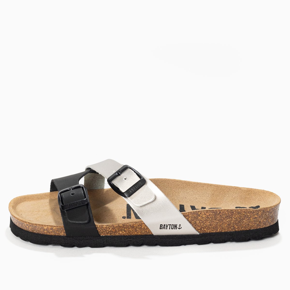 Sandales CLEO noir melange, BAYTON