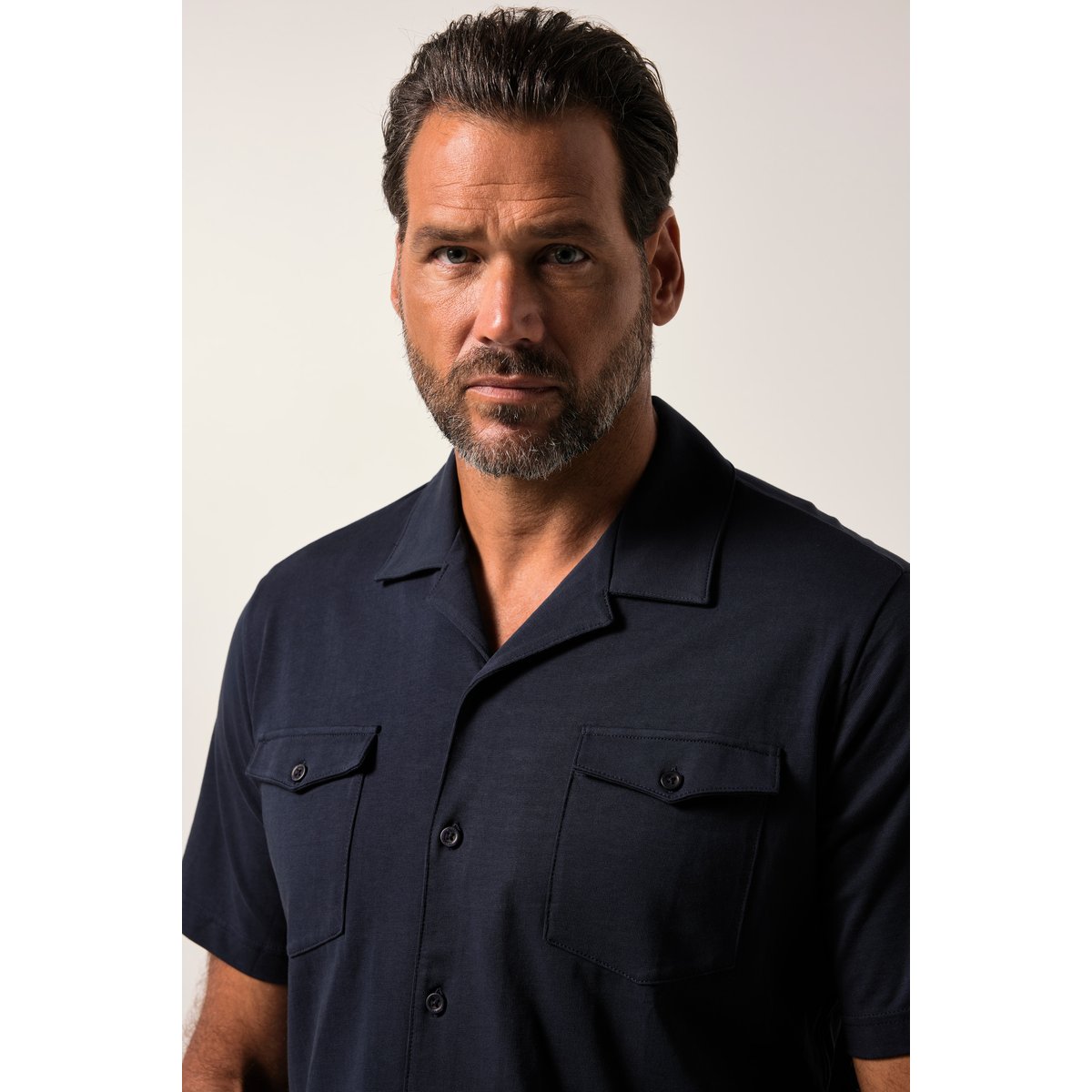 Chemise en jersey bleu marine, JP1880