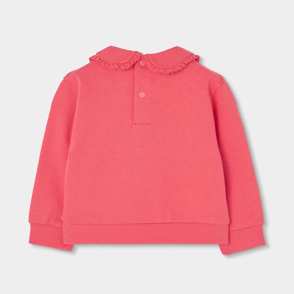 Sweat-shirt molleton fille imprimé fleurs pink, BOBOLI