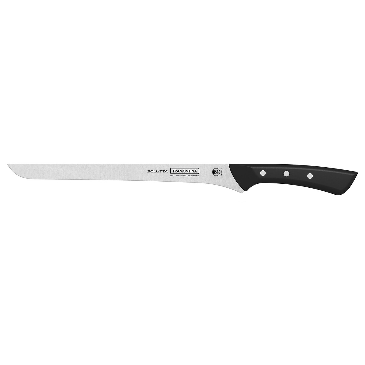 Faca Jamoneira Solutta 10", Tramontina preto , TRAMONTINA