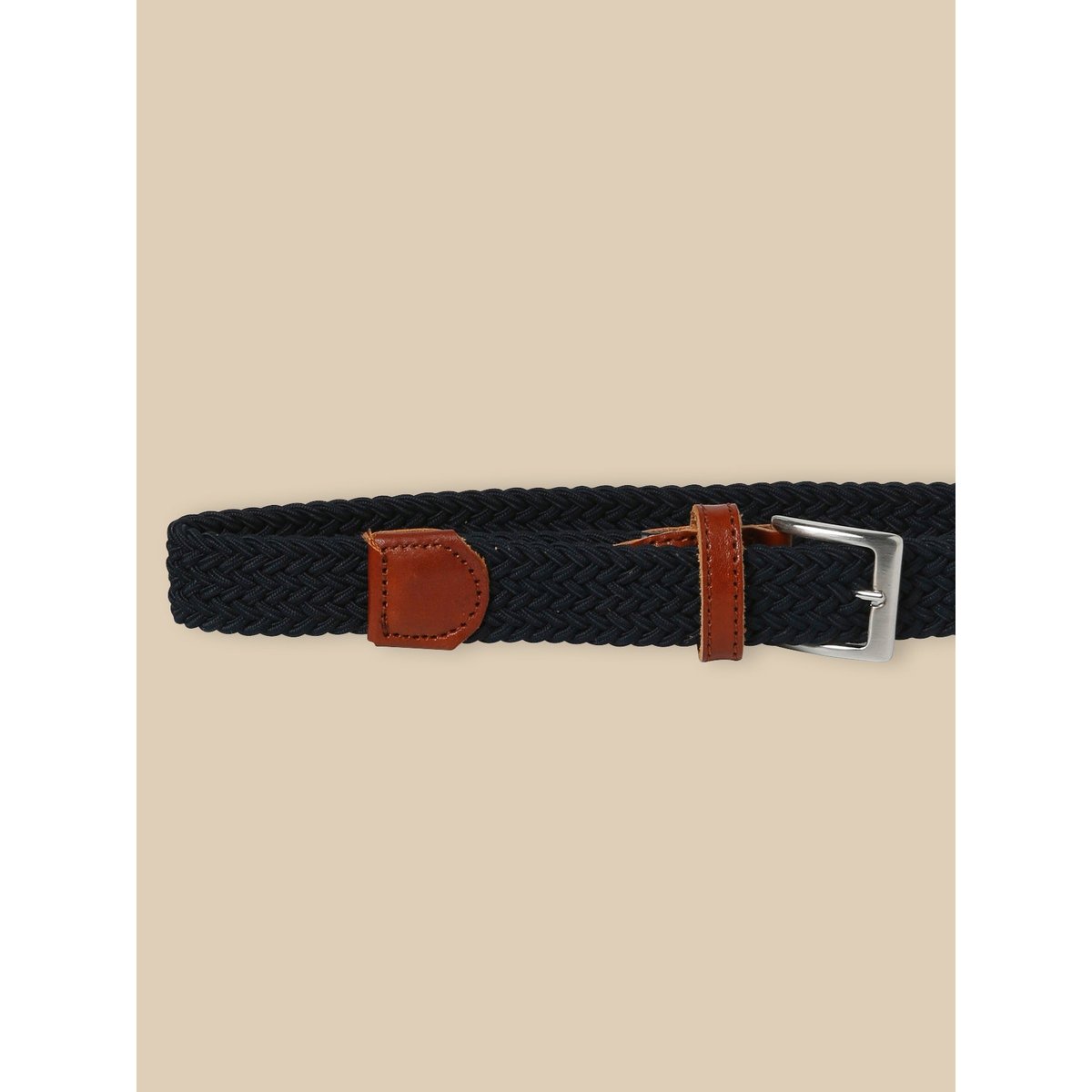 Ceinture tressée marine, CYRILLUS