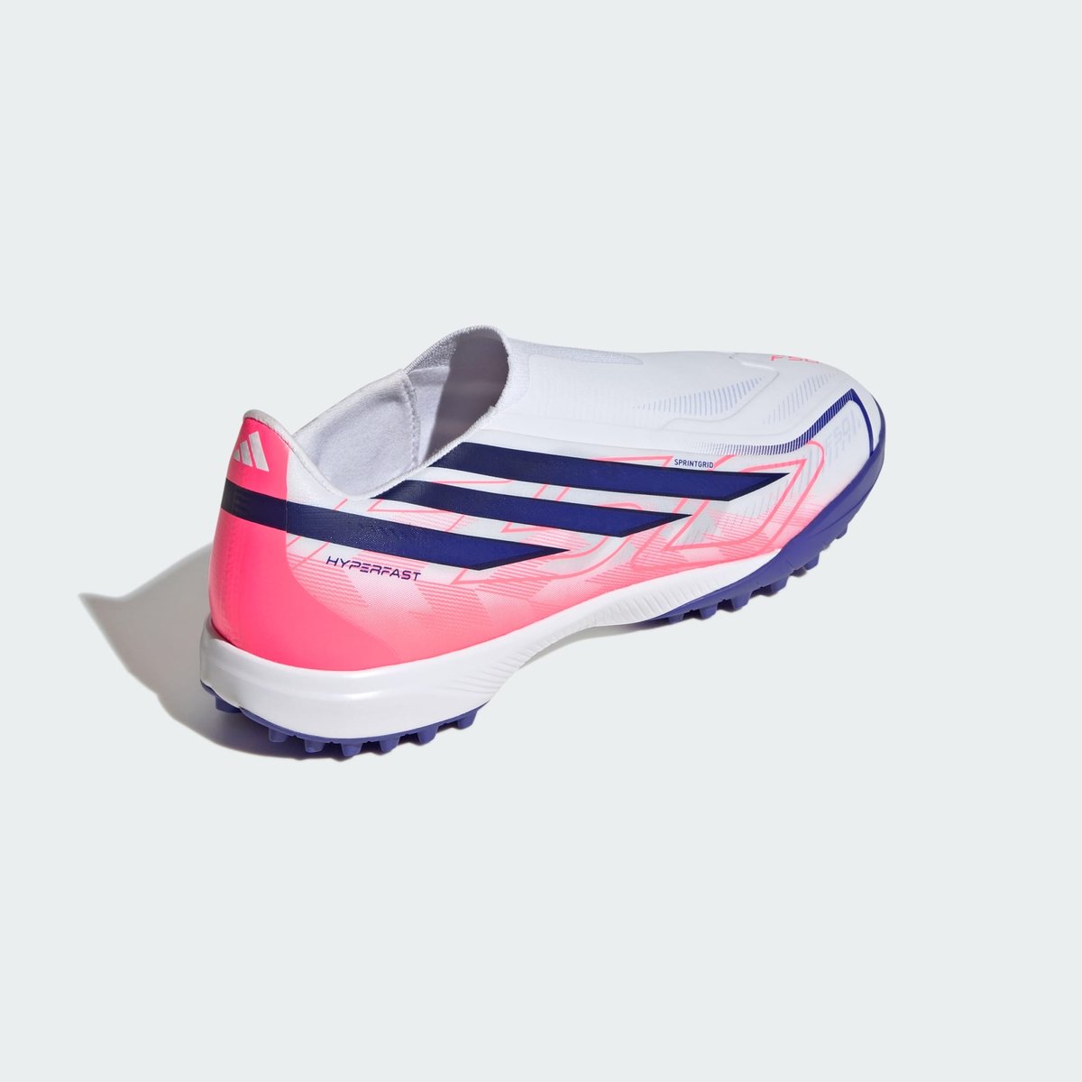 Chaussure De Football Sans Lacets F50 Hyperfast League Turf Chaussure De Football Sans Lacets F50 Hyperfast League Turf cloud white / solar purple / solar turbo, adidas Performance