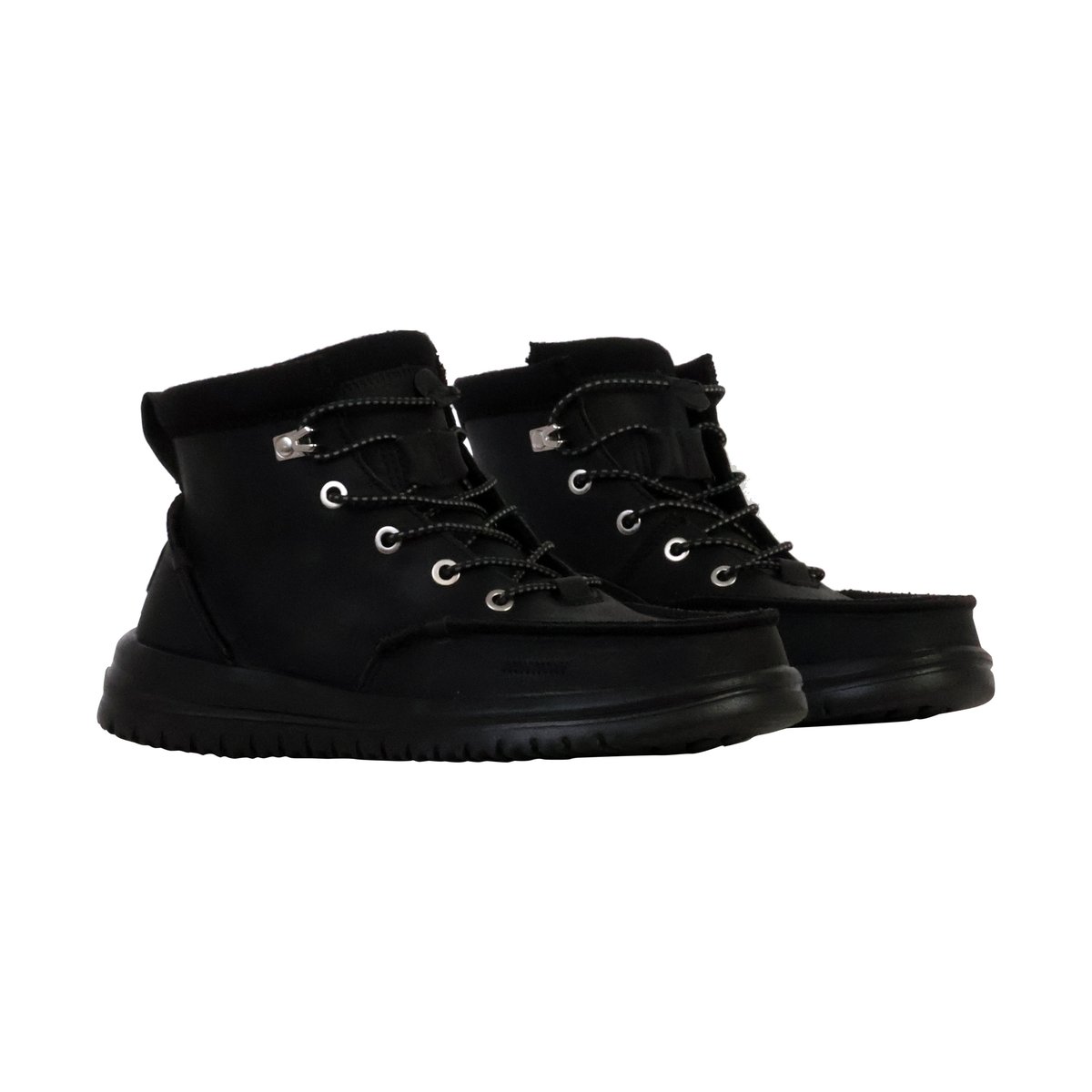 Mocassin Montante à Lacets Bradley Classic Tumbled noir/noir, HEY