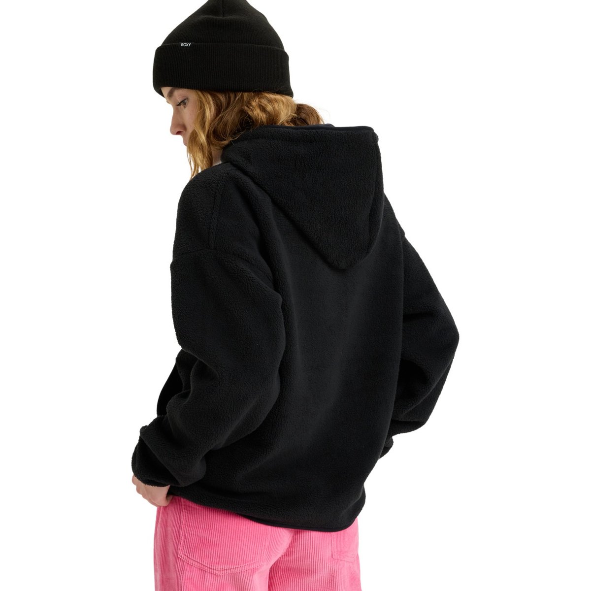 Pull à capuche en molleton de polaire COOL CALLING. noir anthracite, ROXY