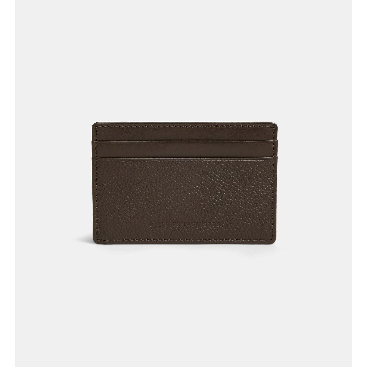 Porte-cartes julius cuir grainé marron, GALERIES LAFAYETTE