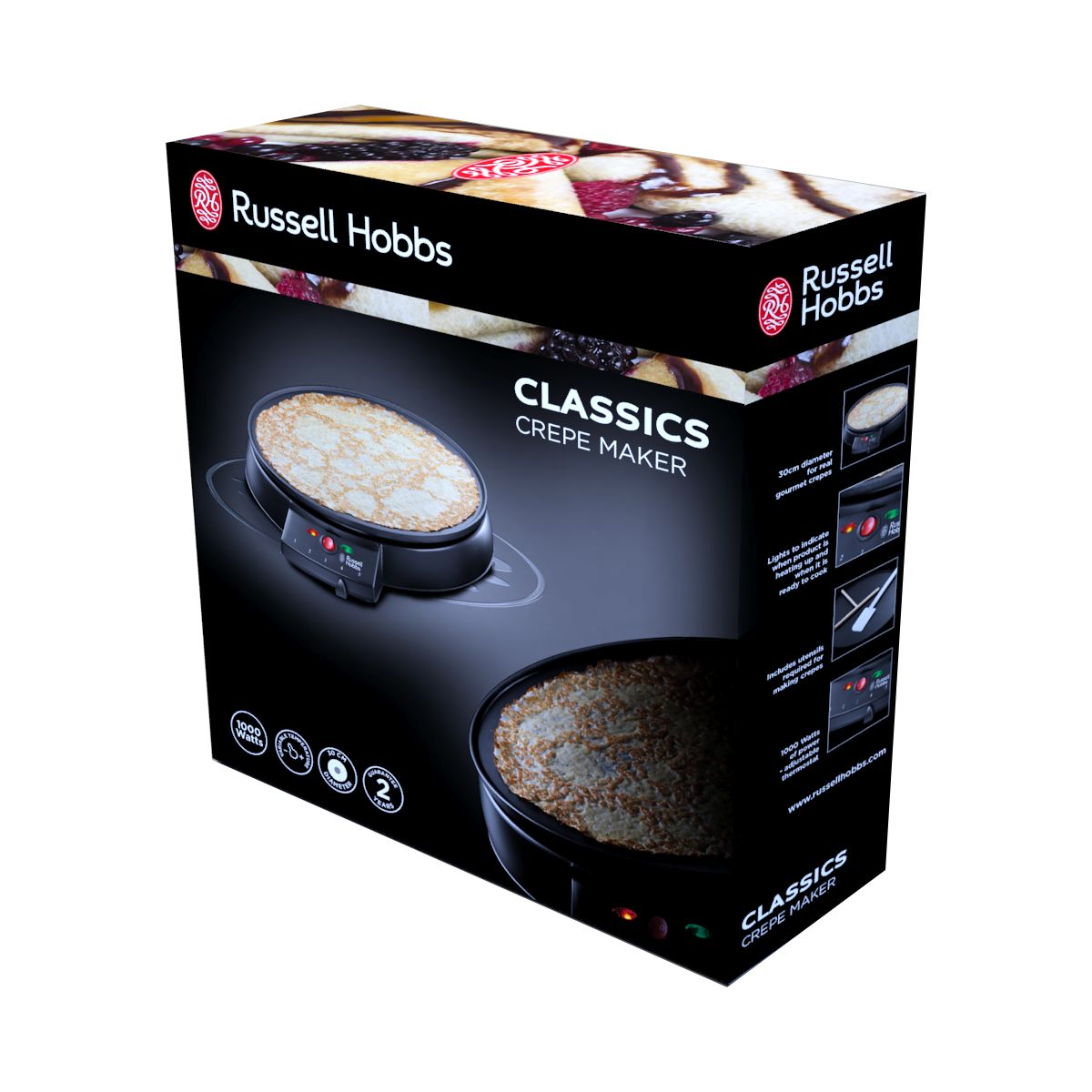 Crêpière 20920-56 Crêpière Fiesta couleur unique, RUSSELL HOBBS