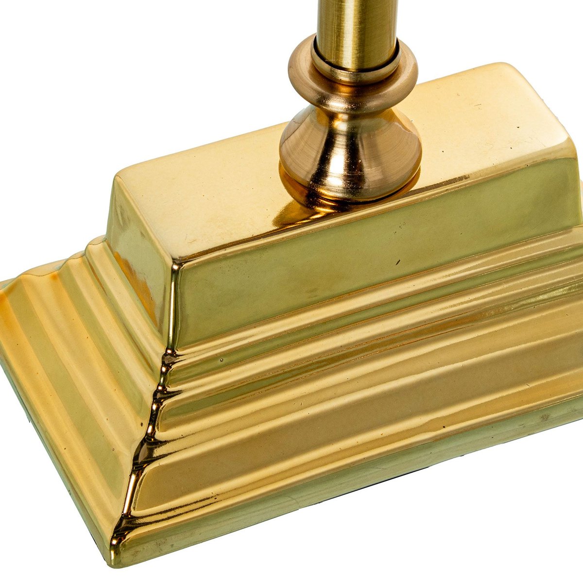 Lampe à poser classique métal doré et abat-jour beige 22x14x48cm doré, WADIGA