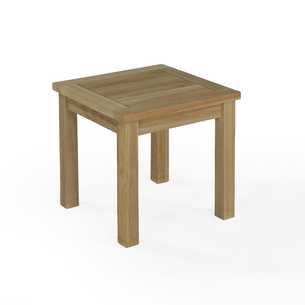 Table basse d'appoint carrée en teck massif 45 x 45 cm - COFFE naturel, TECK ATTITUDE