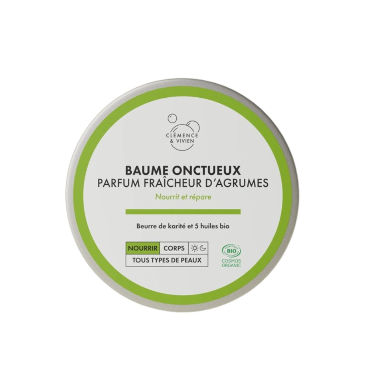 Baume onctueux Parfum Fraîcheur d'Agrumes (150 ml) couleur unique, CLEMENCE ET VIVIEN