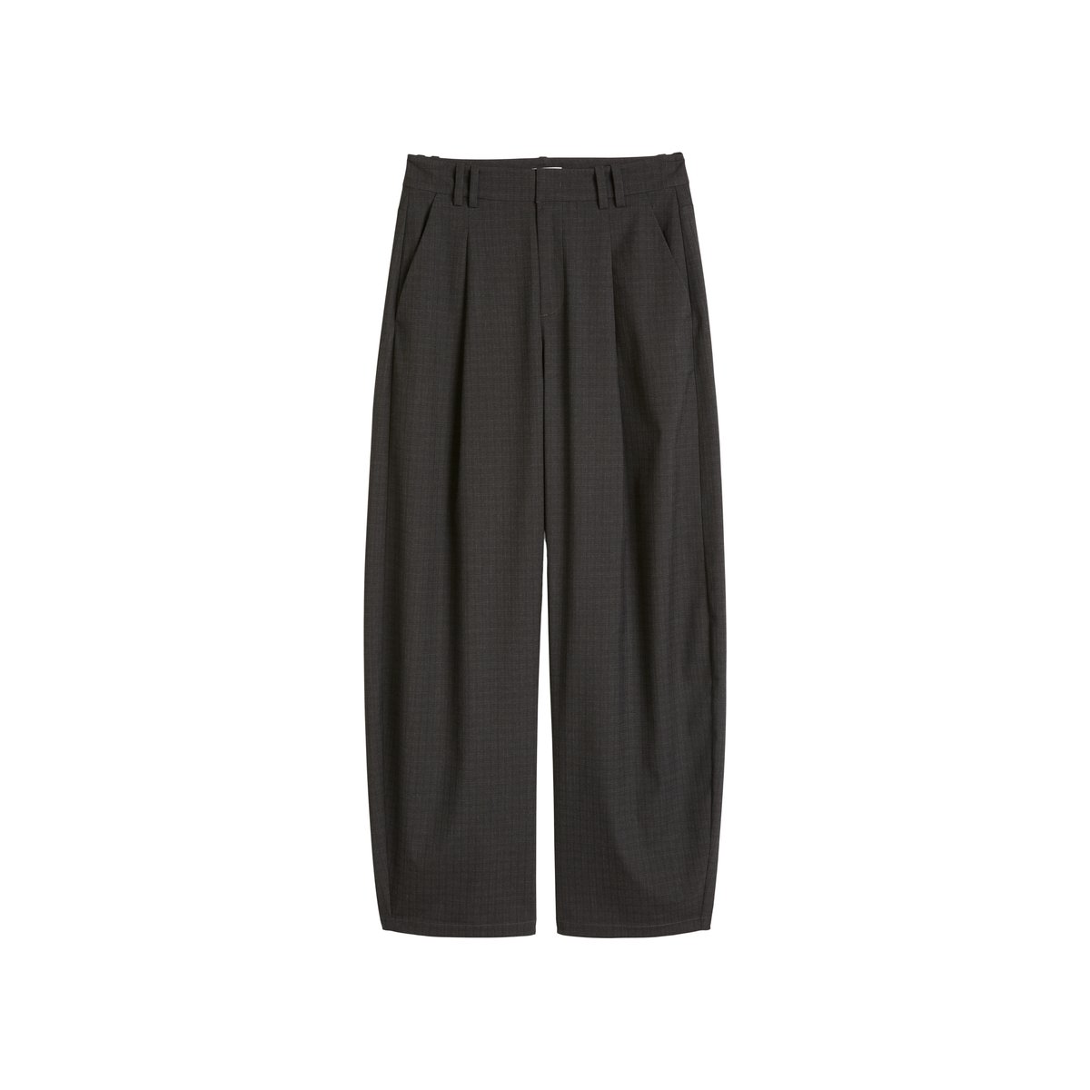 Pantalon à carreaux, coupe décontractée en un mélange de matières souples gris, MARC O’POLO DENIM