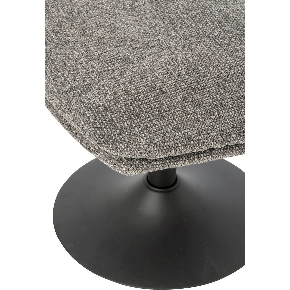Chaise longue et repose-pied en métal gris foncé, RECOLLECTION