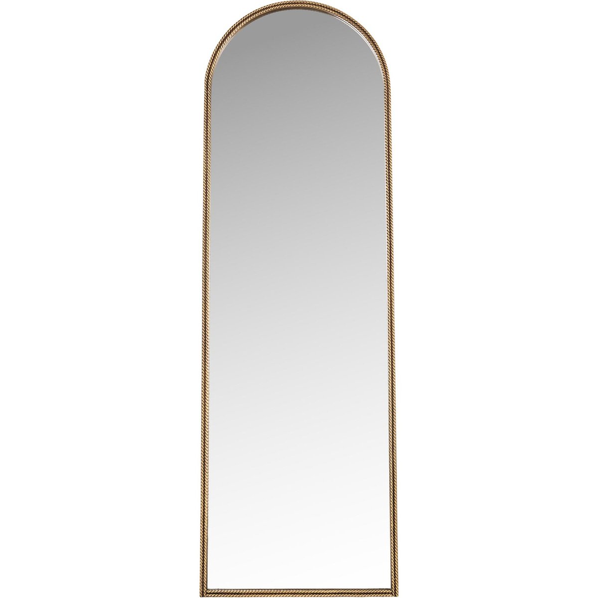 Miroir sur pied en fer, Forme arche doré finition métal élégant, RECOLLECTION