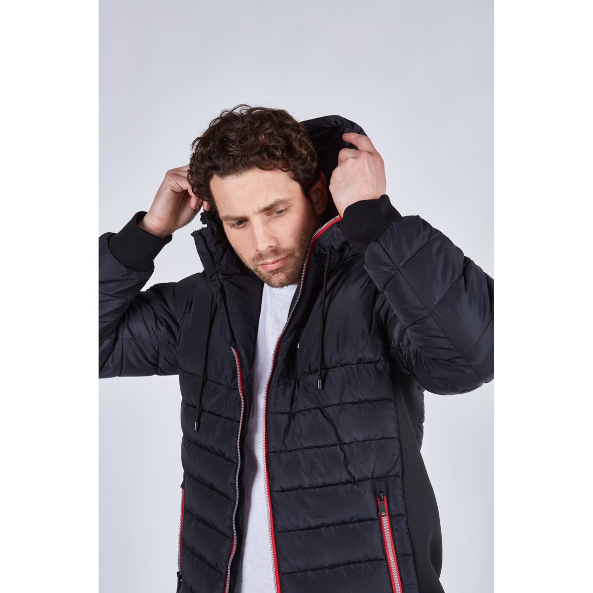 Coupe/vent col capuche zippé DARREN SWELL black/black, REDSKINS