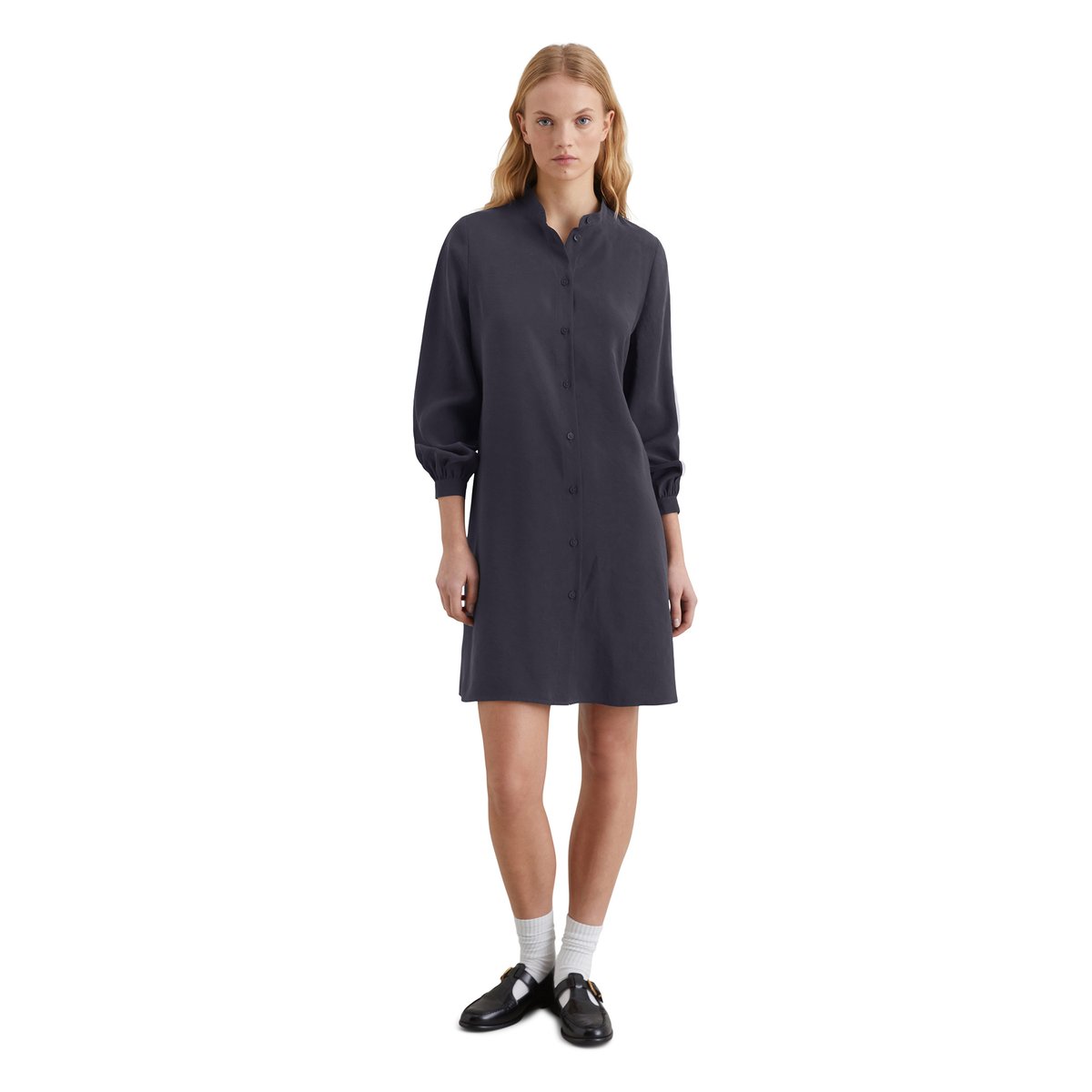 Robe chemisier A-Shape en TENCEL™ Modal bleu, MARC O’POLO DENIM
