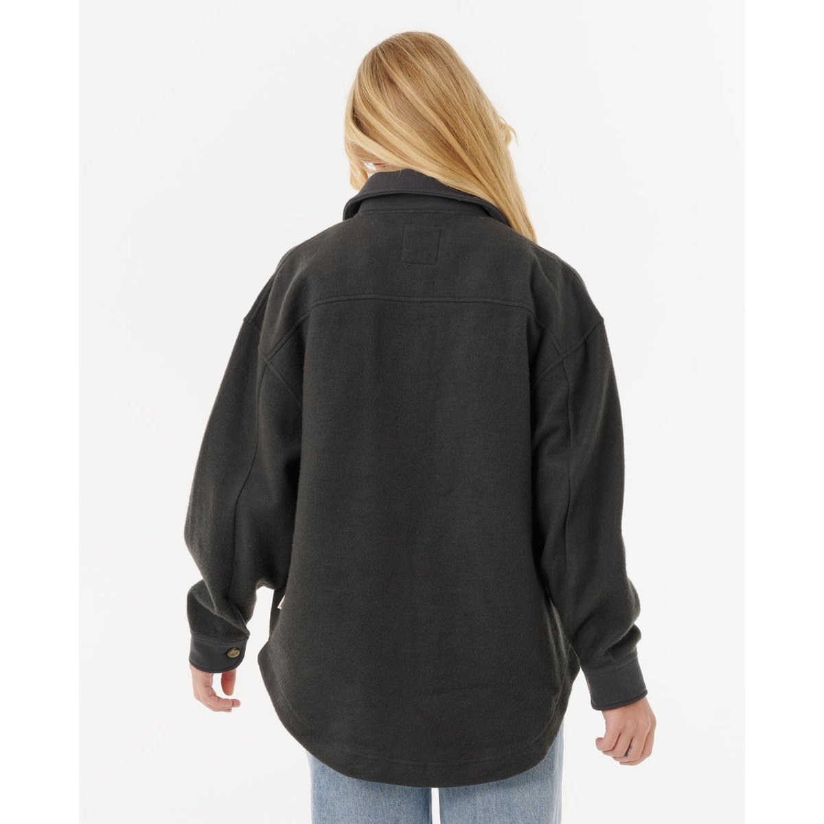 Veste High TIDE Fleece Shacket noir délavé, RIP CURL