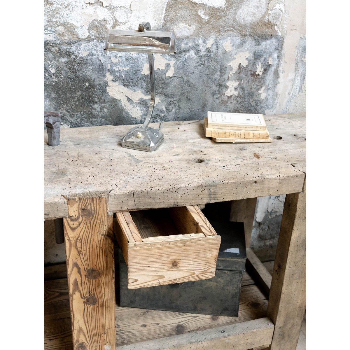 Etabli en bois Fernand N°464 - Bon état bois clair, DEBONGOUT