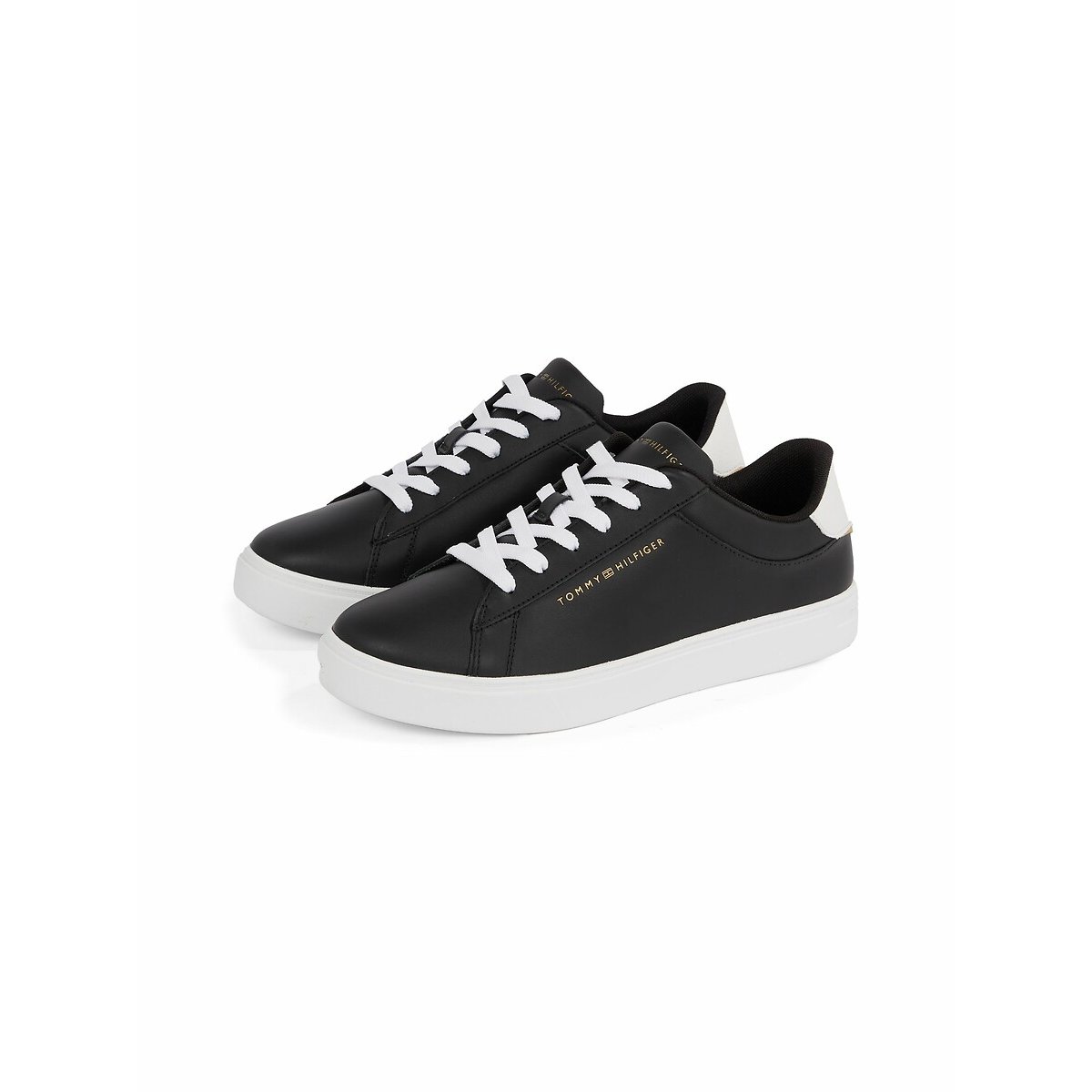 Sneakers Court in pelle Essential nero , TOMMY HILFIGER