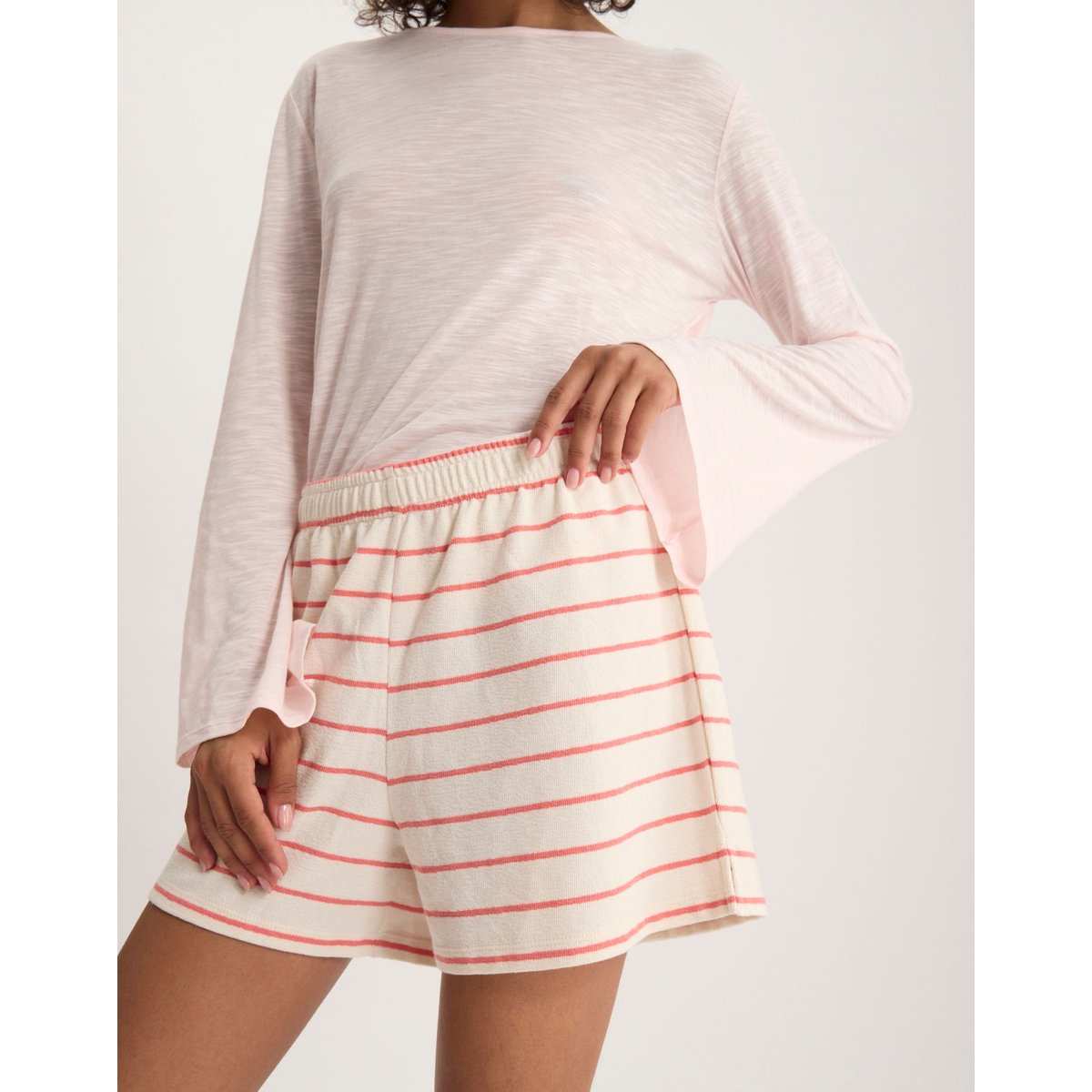 Short Lucas rayé rose, INES DE LA FRESSANGE PARIS