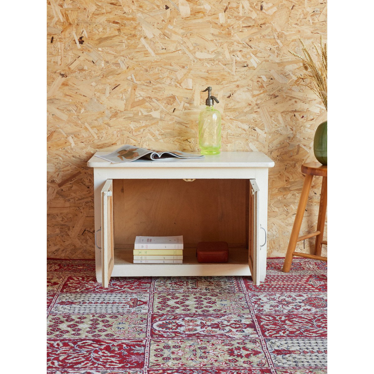 Petit buffet en bois Gilbert N°1555 - Bon état blanc, DEBONGOUT