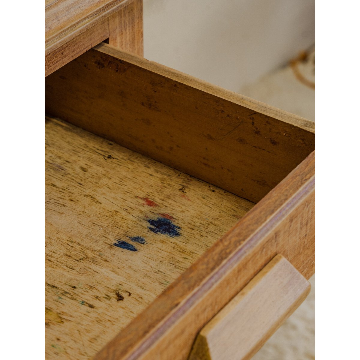 Ensemble de bureau et chaise pour enfant en bois Ange N°17 - Bon état bois clair, DEBONGOUT