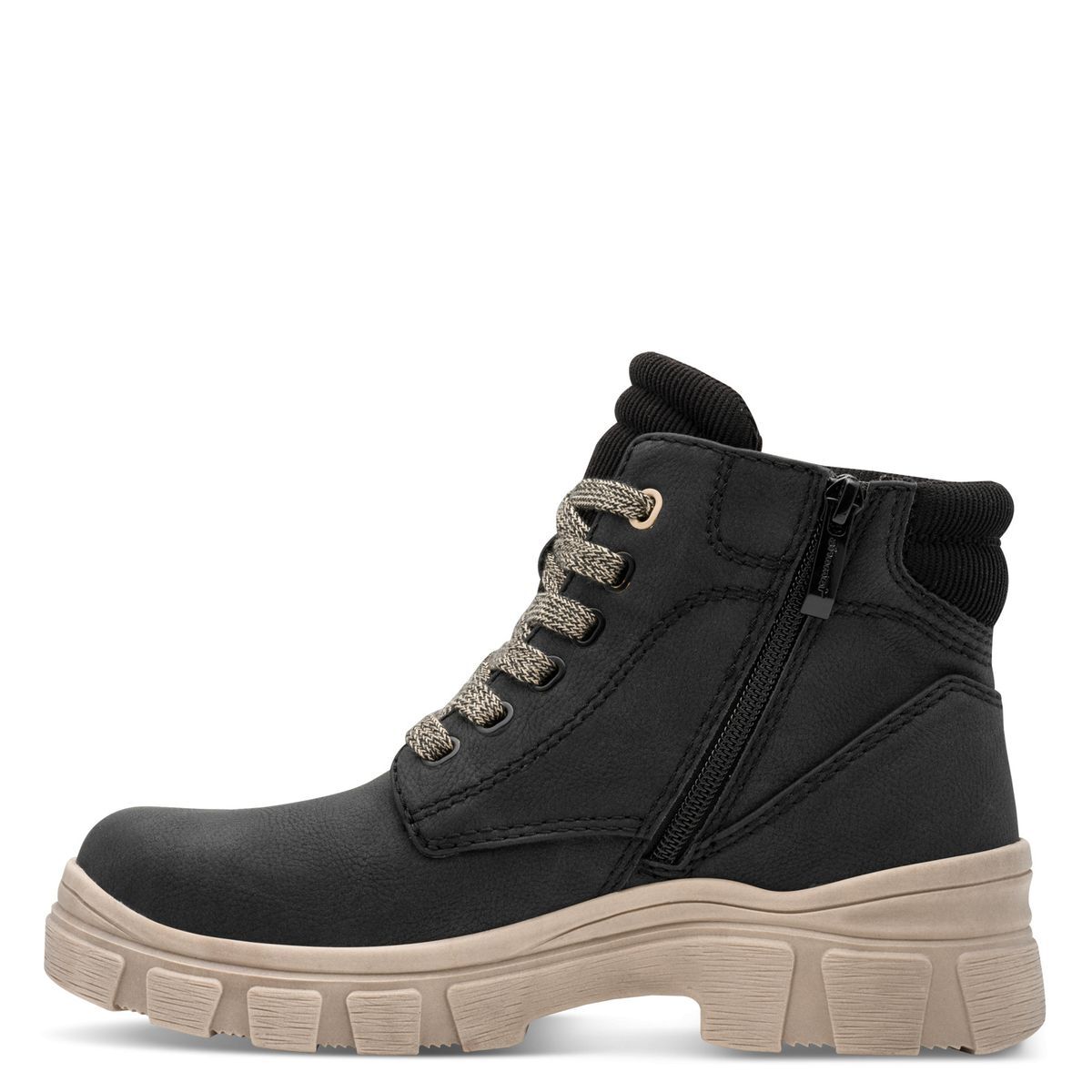Bottine zippée noir, TAMARIS