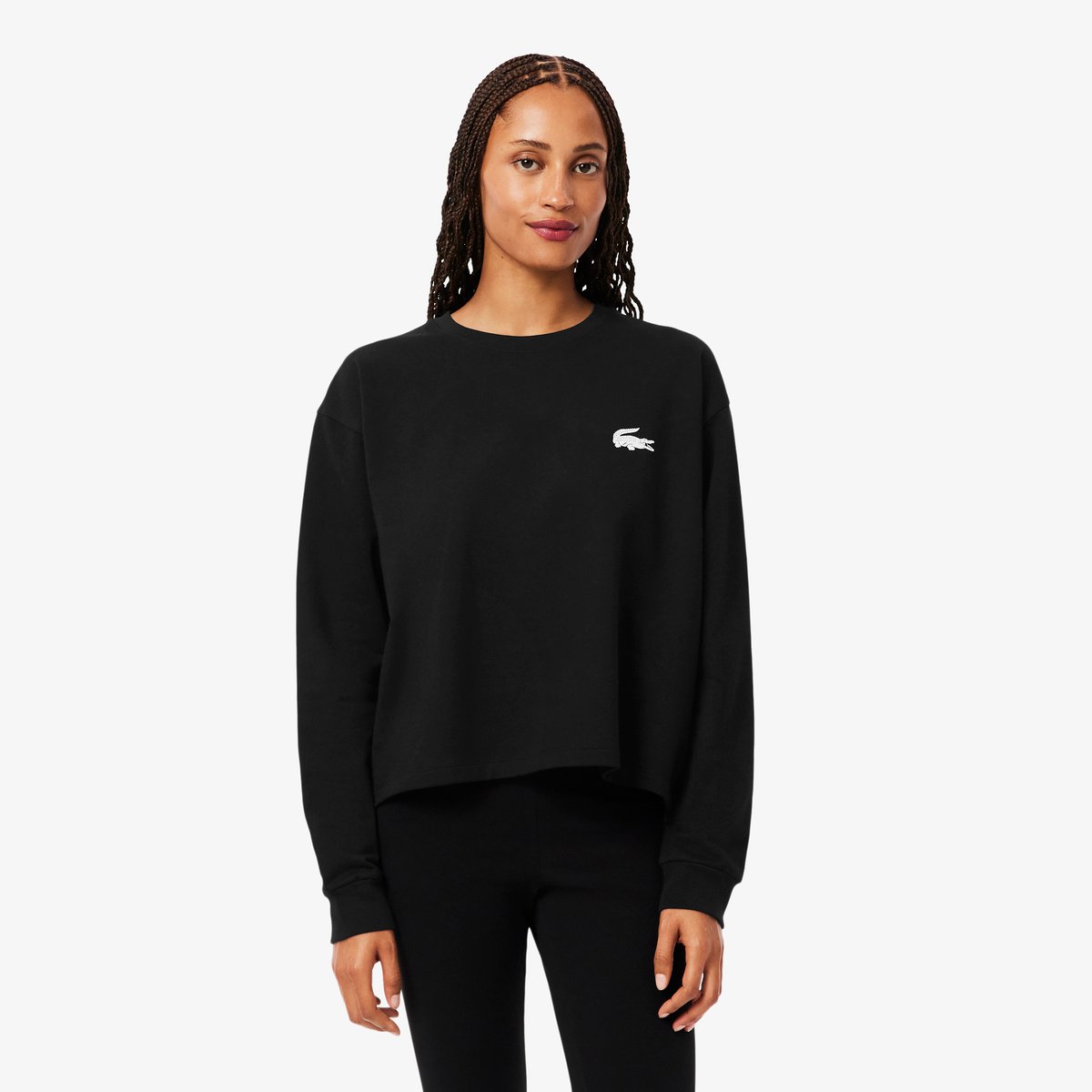 Sweatshirt d'intérieur molleton noir-258, LACOSTE